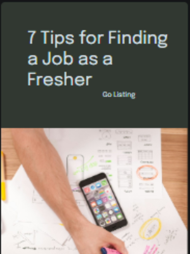 7 Tips for Finding a Job as a Fresher